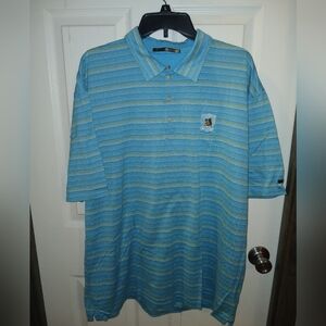 Vintage Tiger Woods US Open 2007 Oakmont Retro Short Sleeve Golf Shirt XL